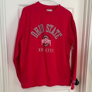 Champion Red Ohio State Buckeyes Crewneck Sweater - NEVER WORN